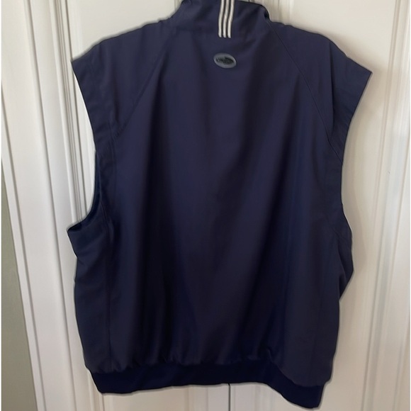 Adidas Climashell Pullover Sleeveless Windbreaker track Vest XL blue 2003 Y2K - Picture 2 of 9